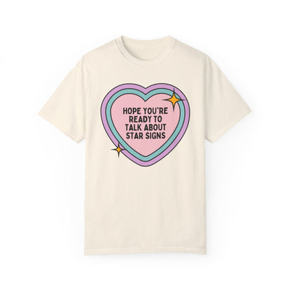 Cute Zodiac Sign Tee Shirt with Heart
