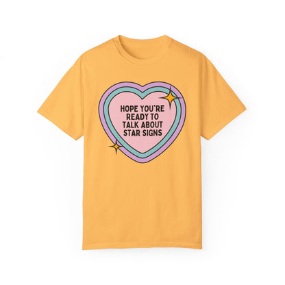 Cute Zodiac Sign Tee Shirt with Heart