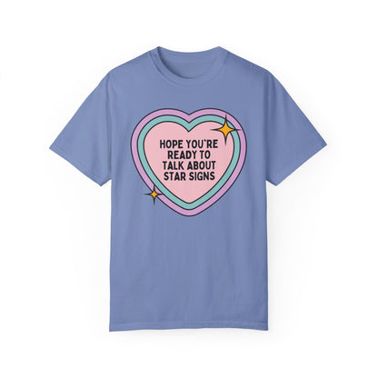 Cute Zodiac Sign Tee Shirt with Heart