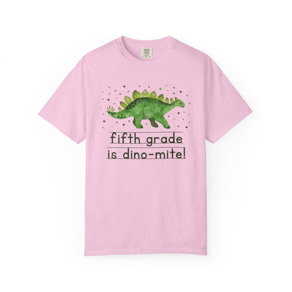 Dinosaur Fifth Grade Teacher Tee