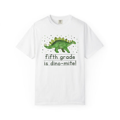 Dinosaur Fifth Grade Teacher Tee