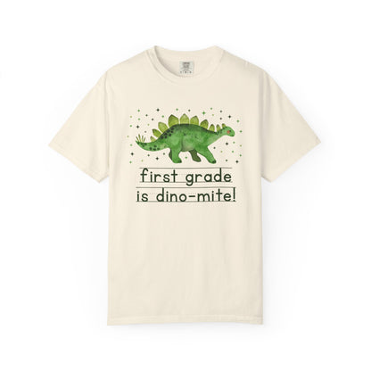 Dinosaur First Grade Teacher Tee