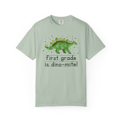 Dinosaur First Grade Teacher Tee