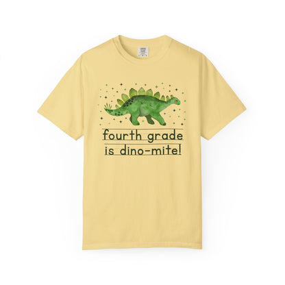 Dinosaur Fourth Grade Teacher Tee