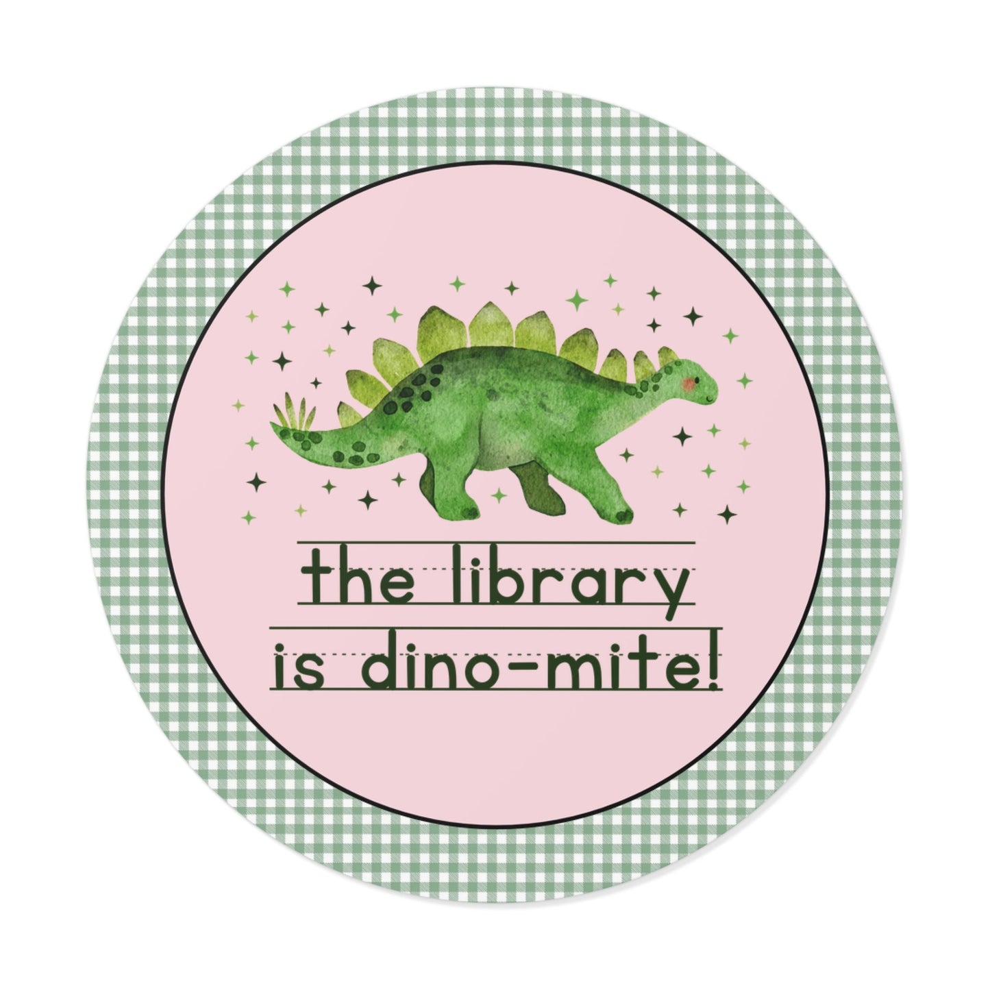 Dinosaur School Librarian Sticker