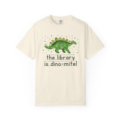 Dinosaur Librarian Tee