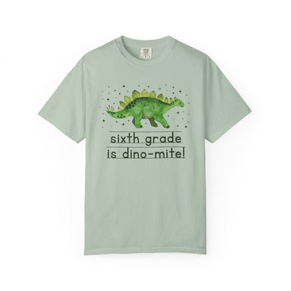 Dinosaur Sixth Grade Teacher Tee