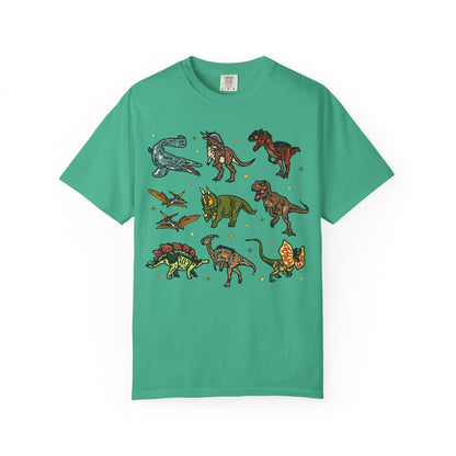 Doodle Dinosaur Tee Shirt with Stars