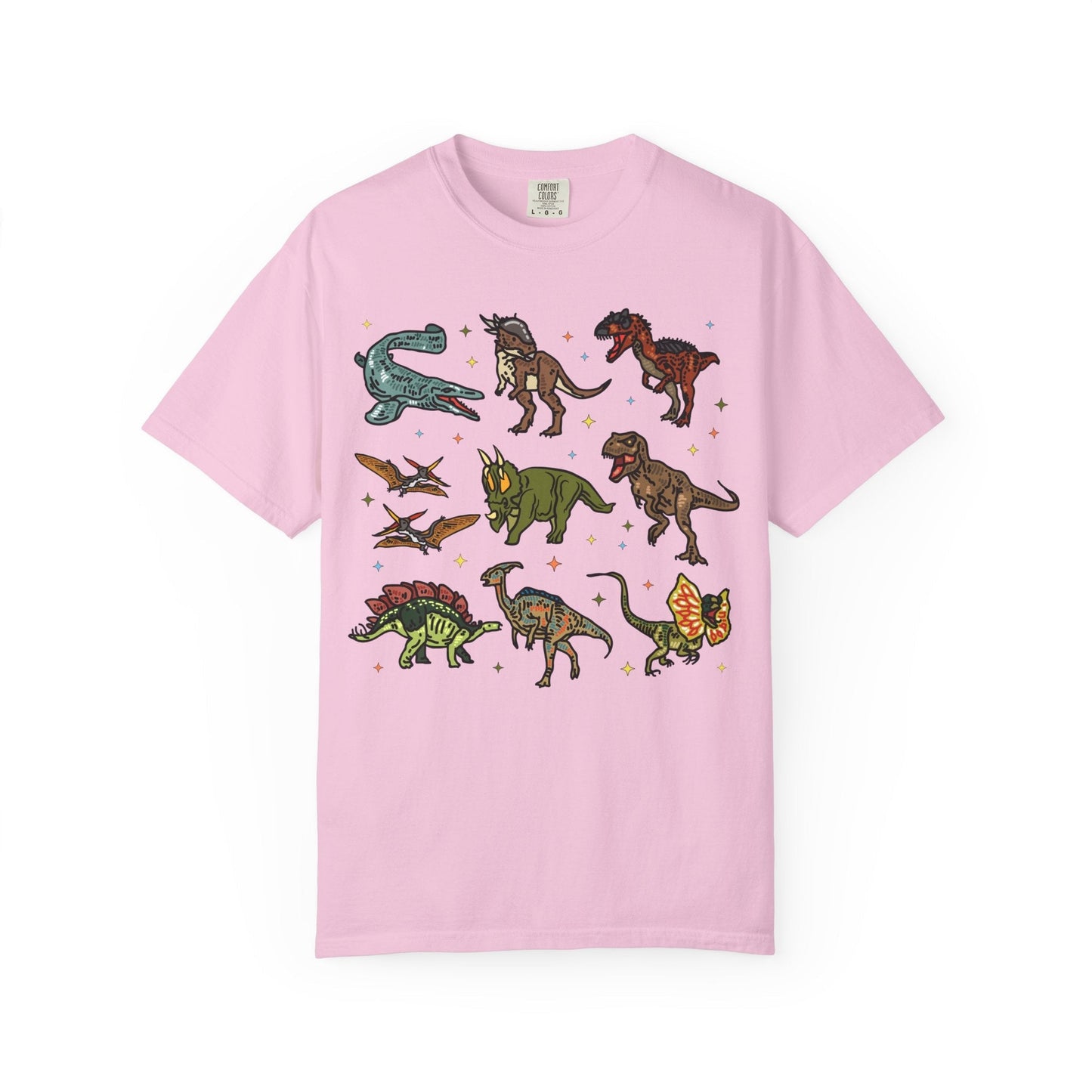 Doodle Dinosaur Tee Shirt with Stars