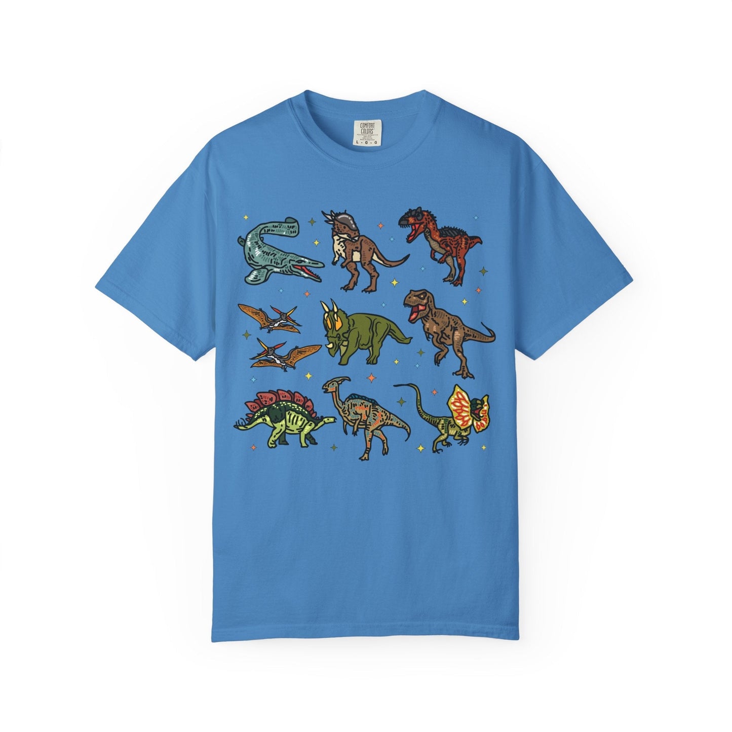 Doodle Dinosaur Tee Shirt with Stars