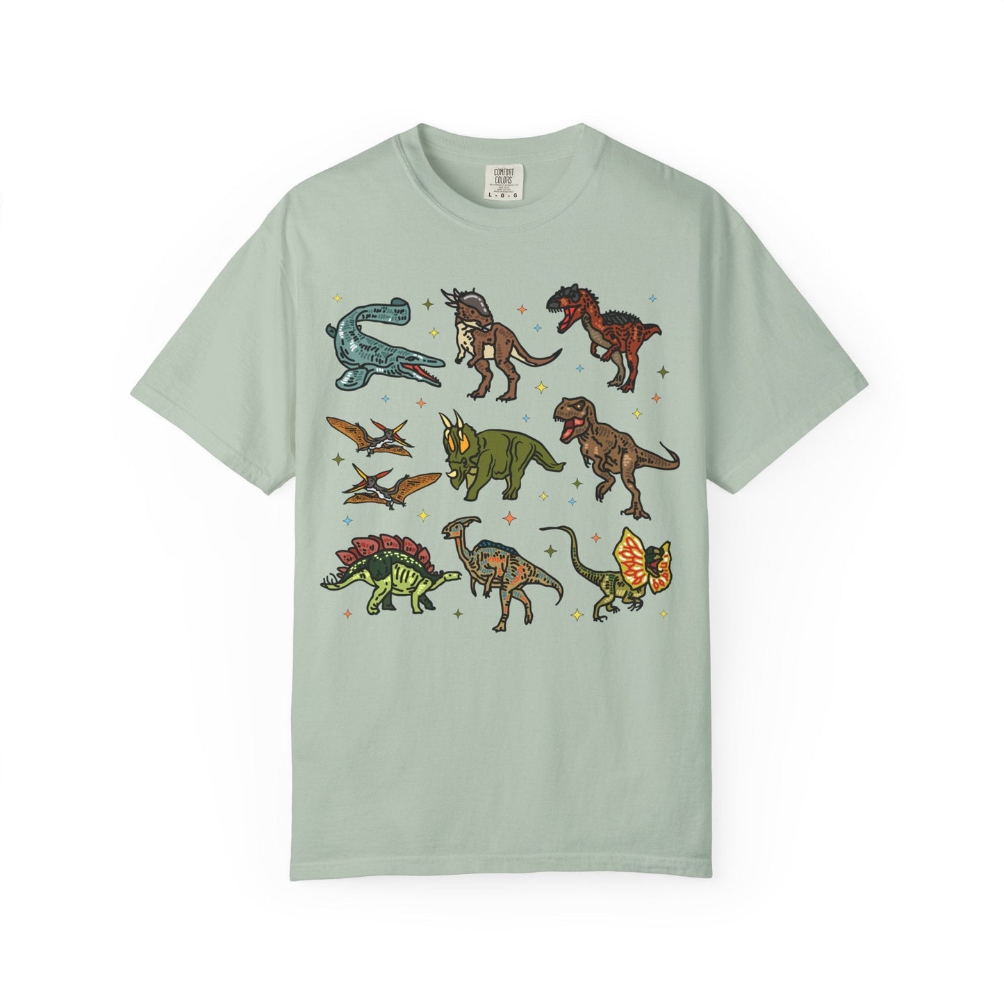 Doodle Dinosaur Tee Shirt with Stars