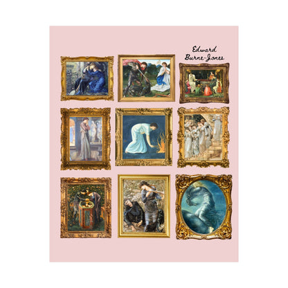 Edward Burne-Jones Art History Poster: Pre-Raphaelite Art Movement
