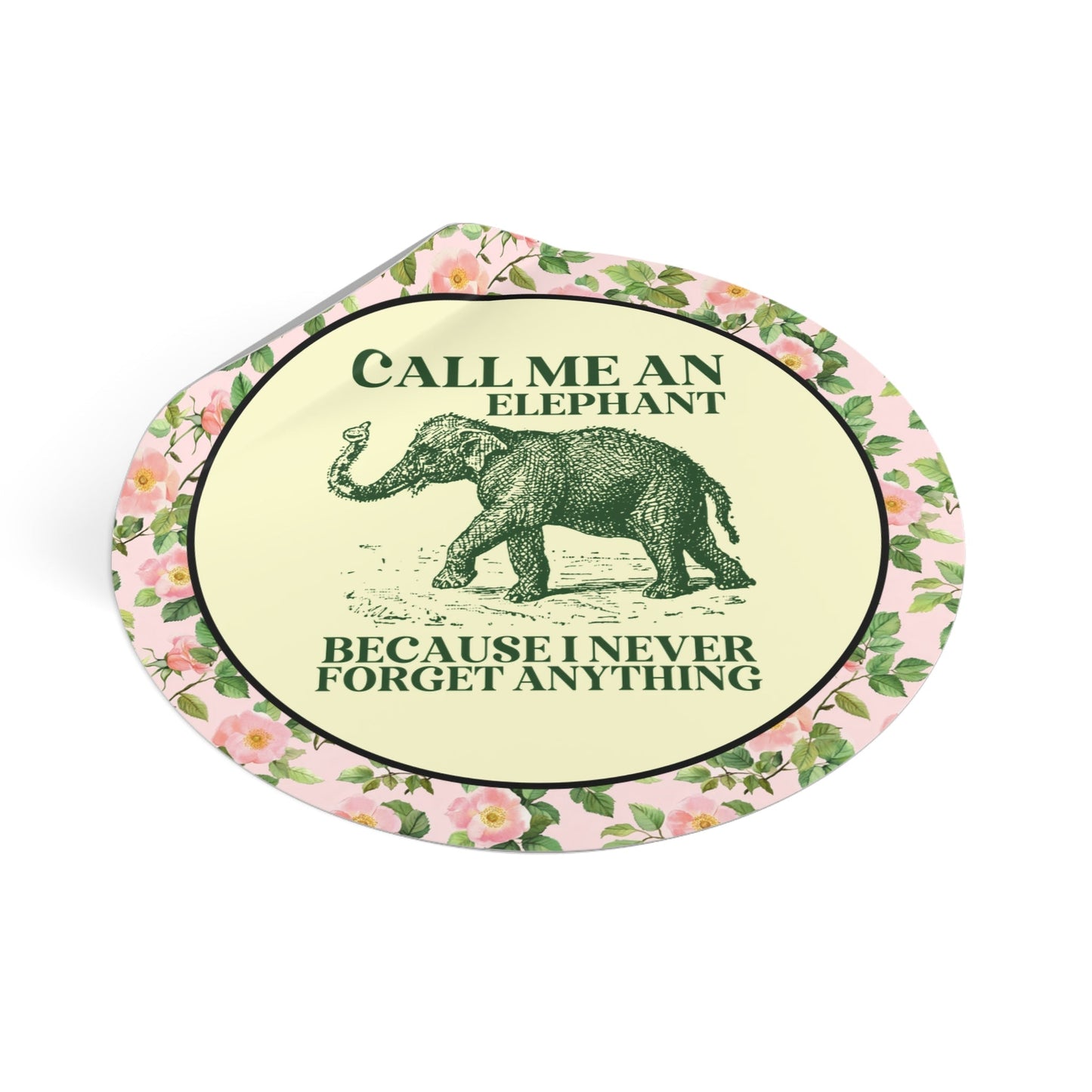 Elephant Animal Lover Sticker