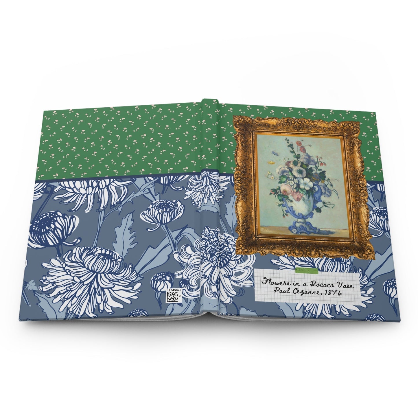 Notebook: Flowers in a Rococo Vase