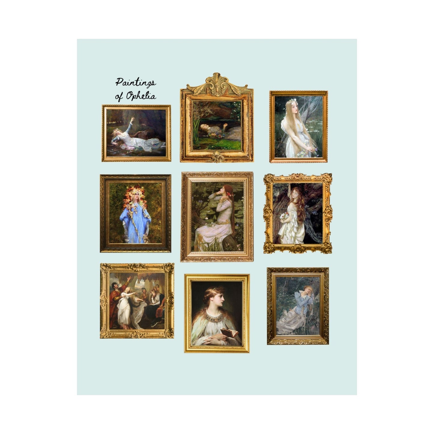 Famous Paintings of Ophelia