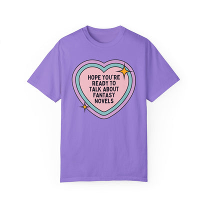 Fantasy Novel Bookworm Tee