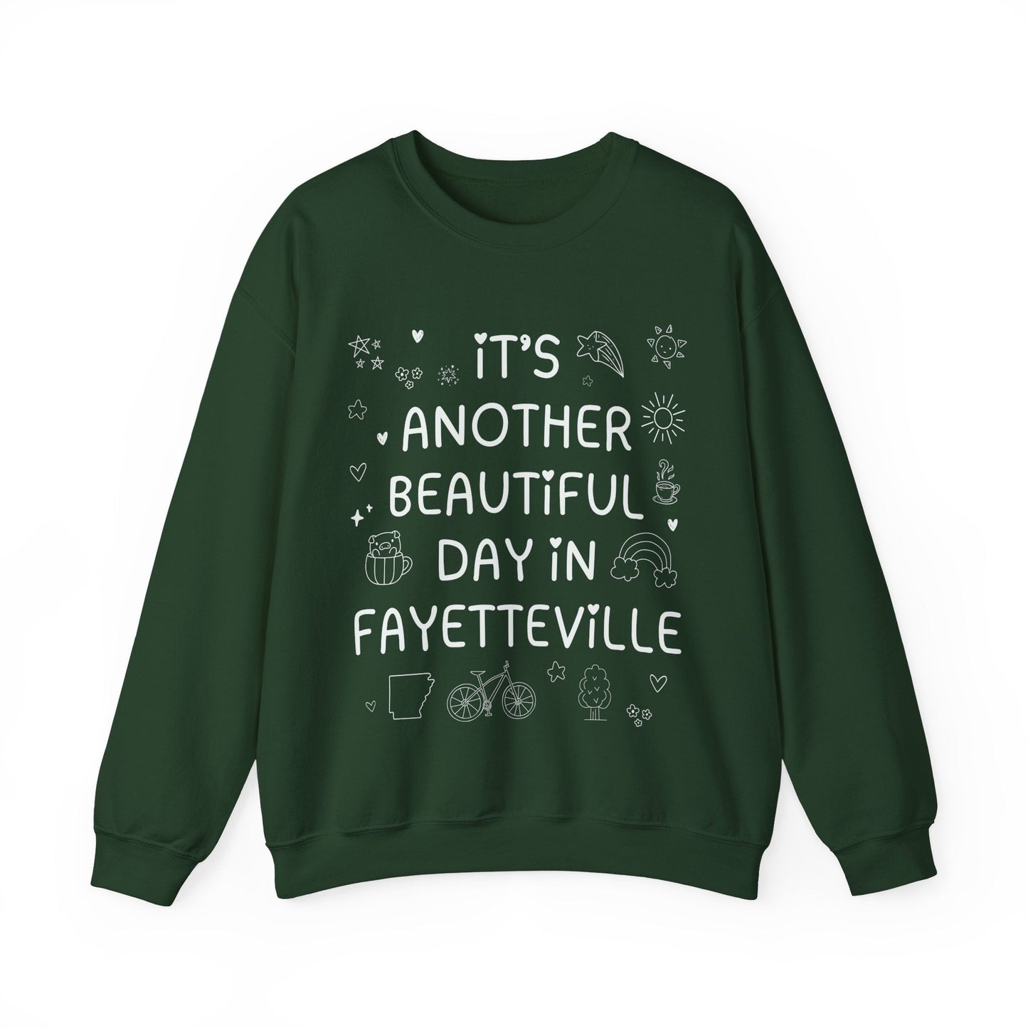 Fayetteville Arkansas Doodle Sweatshirt