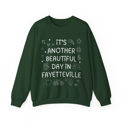 Fayetteville Arkansas Doodle Sweatshirt