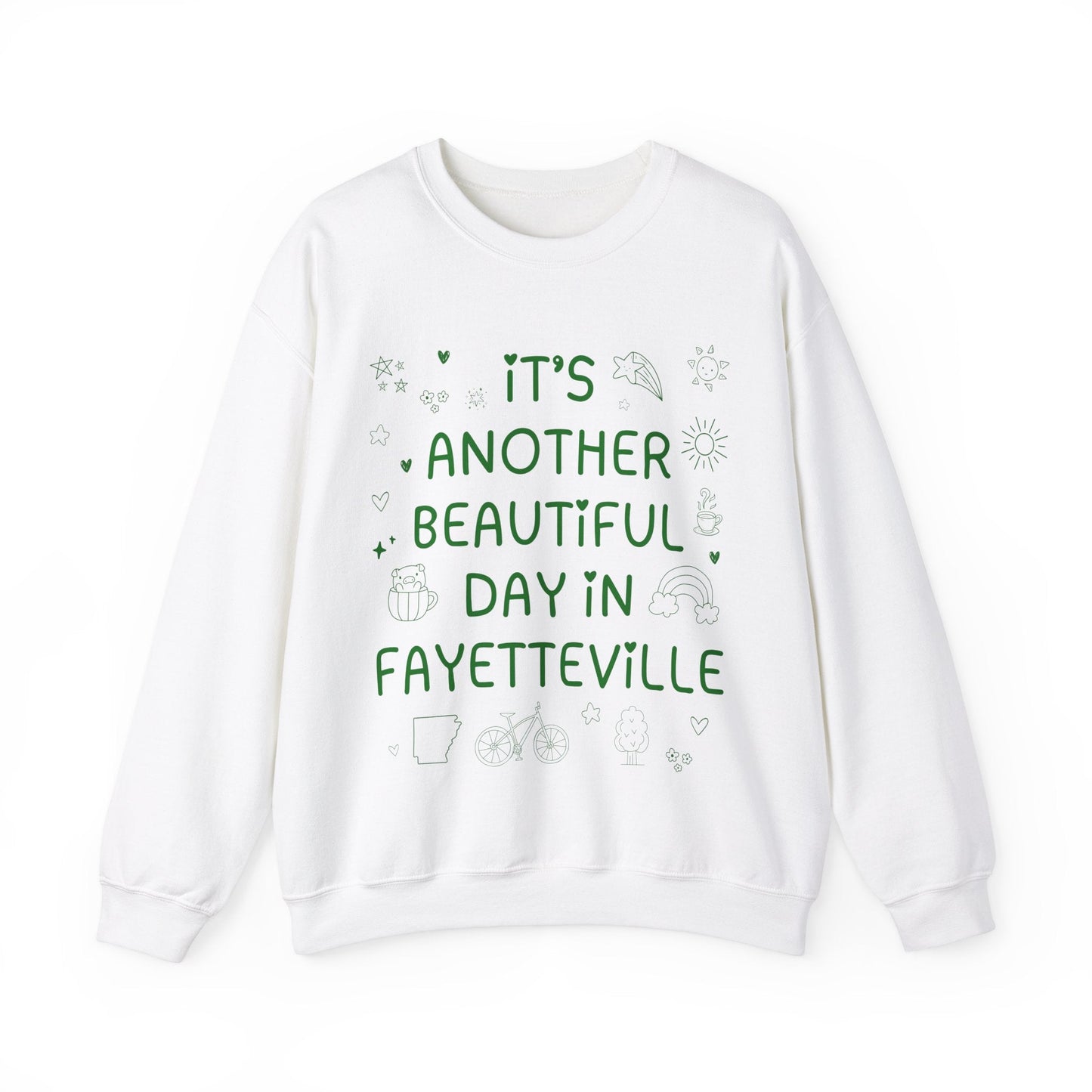 Fayetteville Arkansas Doodle Sweatshirt
