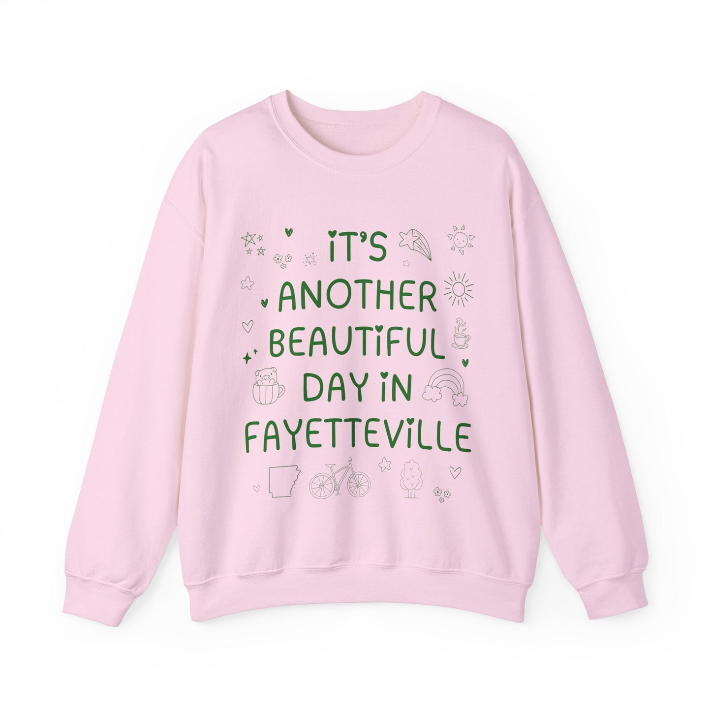 Fayetteville Arkansas Doodle Sweatshirt