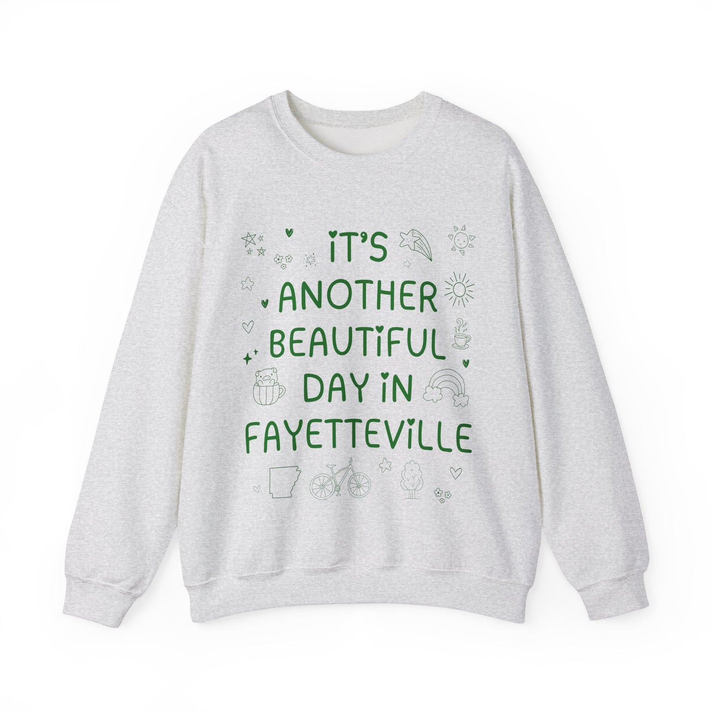 Fayetteville Arkansas Doodle Sweatshirt