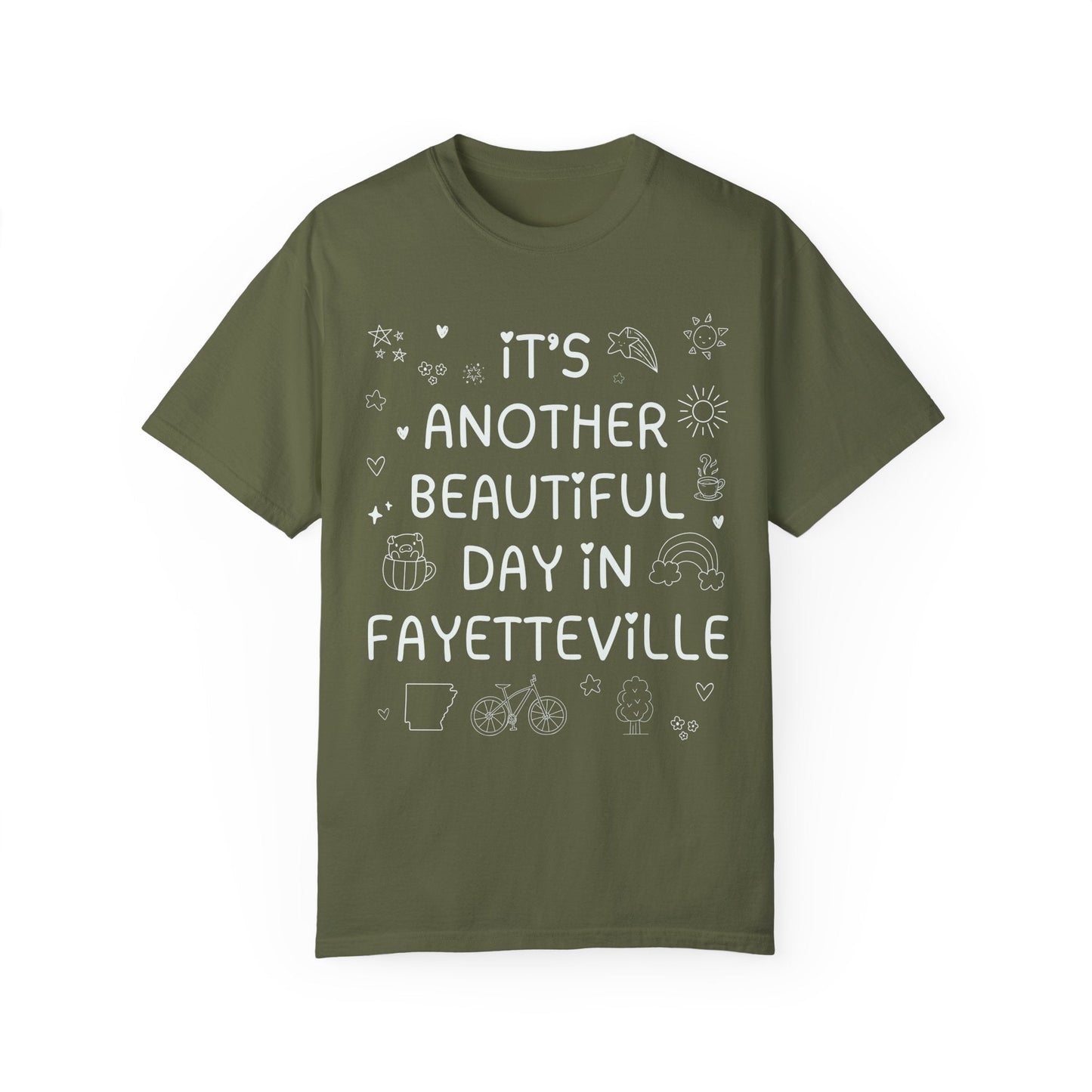 Fayetteville Arkansas Doodle Tee Shirt