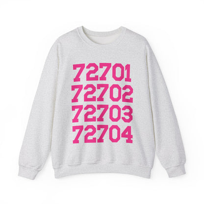 Fayetteville Arkansas Sweatshirt: 72701 to 72704