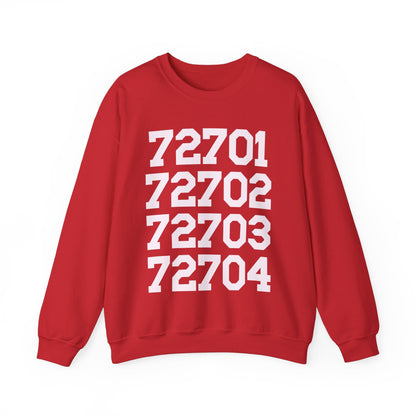 Fayetteville Arkansas Sweatshirt: 72701 to 72704