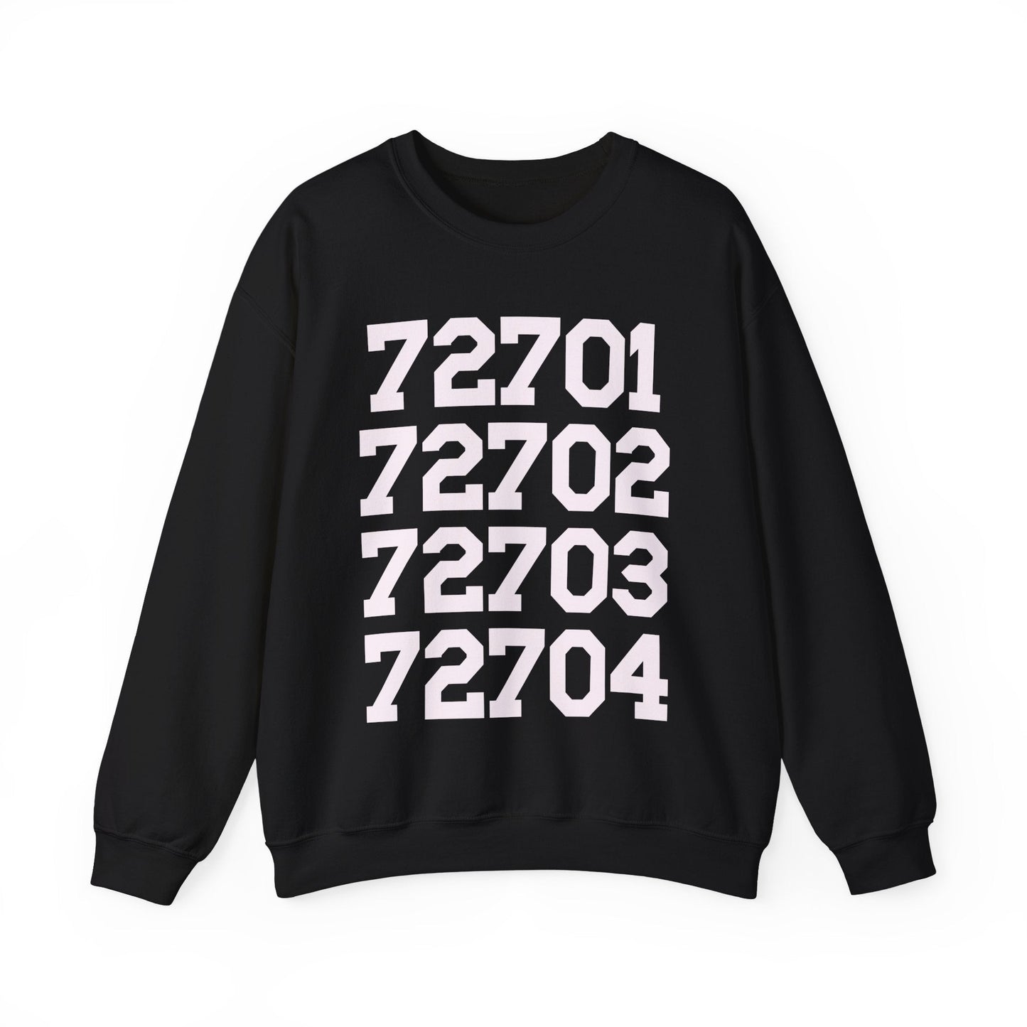 Fayetteville Arkansas Sweatshirt: 72701 to 72704