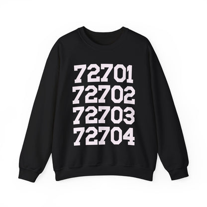 Fayetteville Arkansas Sweatshirt: 72701 to 72704
