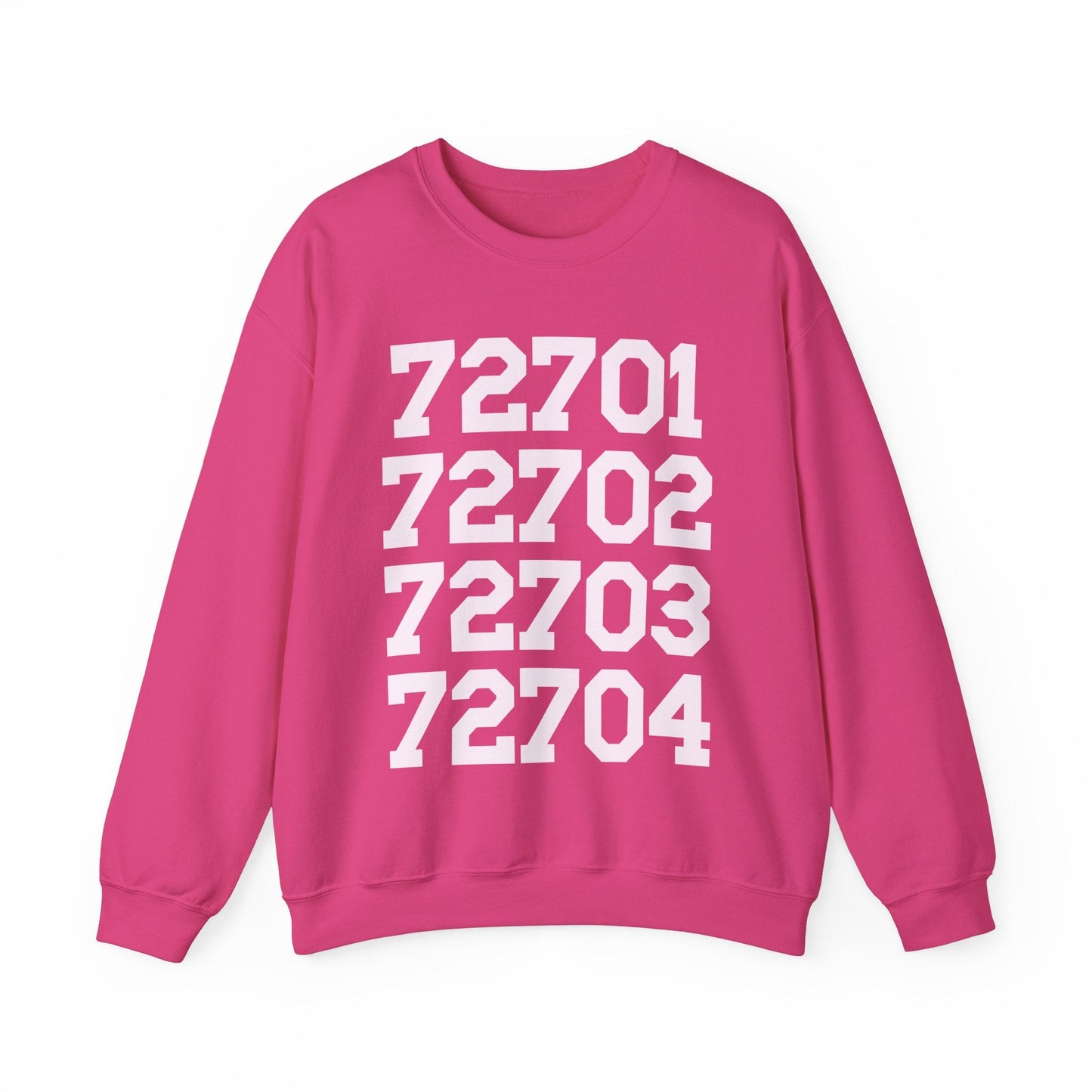 Fayetteville Arkansas Sweatshirt: 72701 to 72704