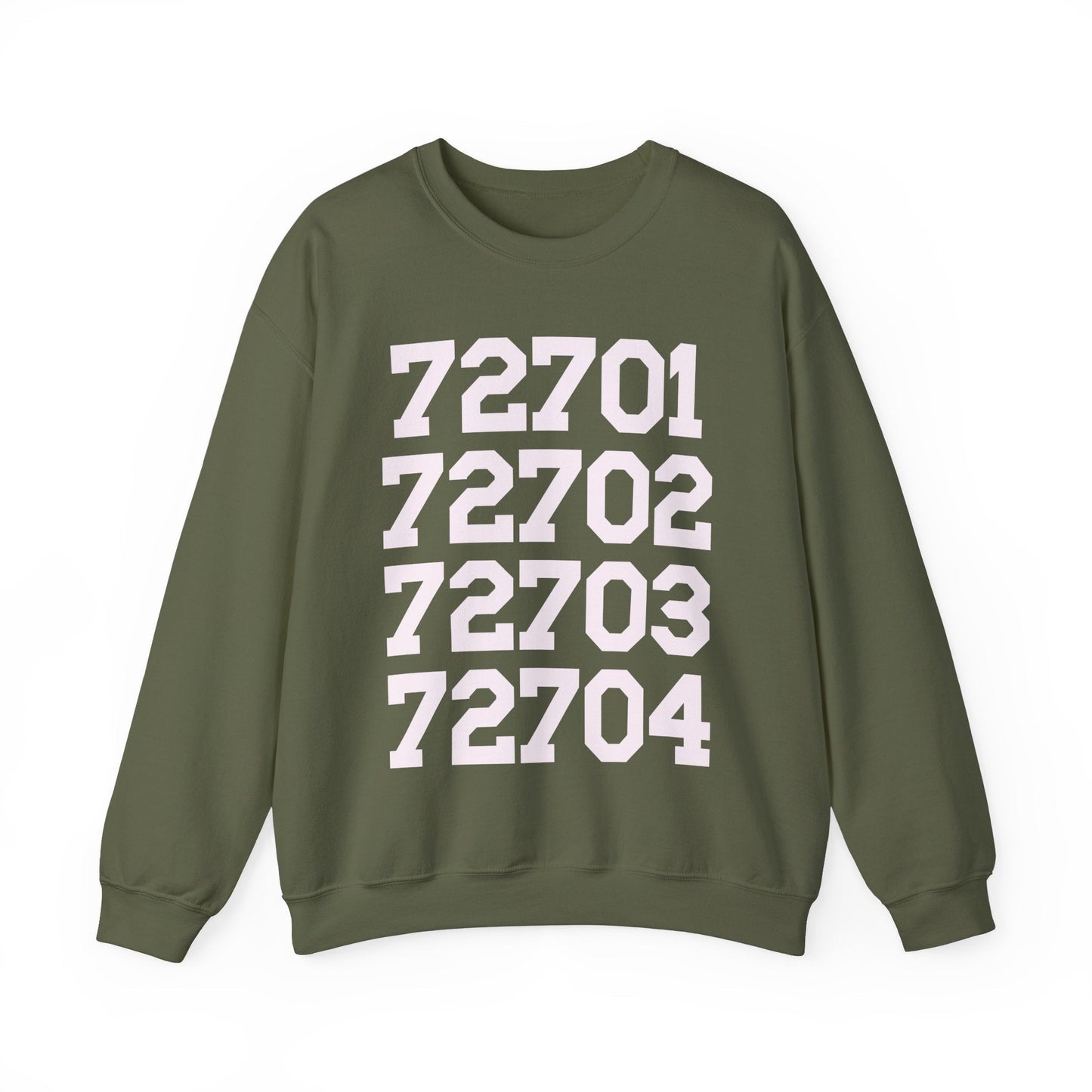 Fayetteville Arkansas Sweatshirt: 72701 to 72704