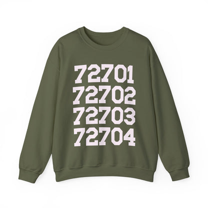 Fayetteville Arkansas Sweatshirt: 72701 to 72704