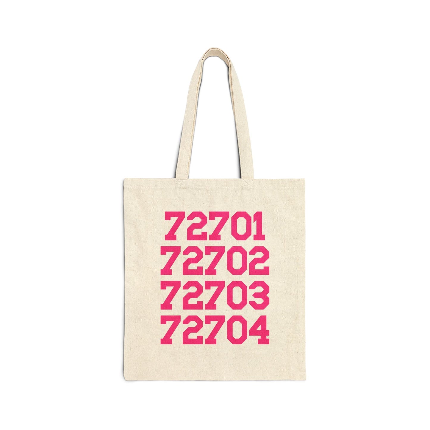 Fayetteville Arkansas Tote Bag withZip Codes