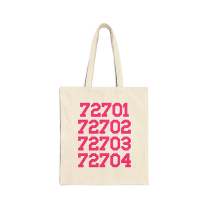 Fayetteville Arkansas Tote Bag withZip Codes