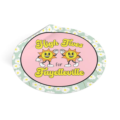 Fayetteville Sticker: High Fives!