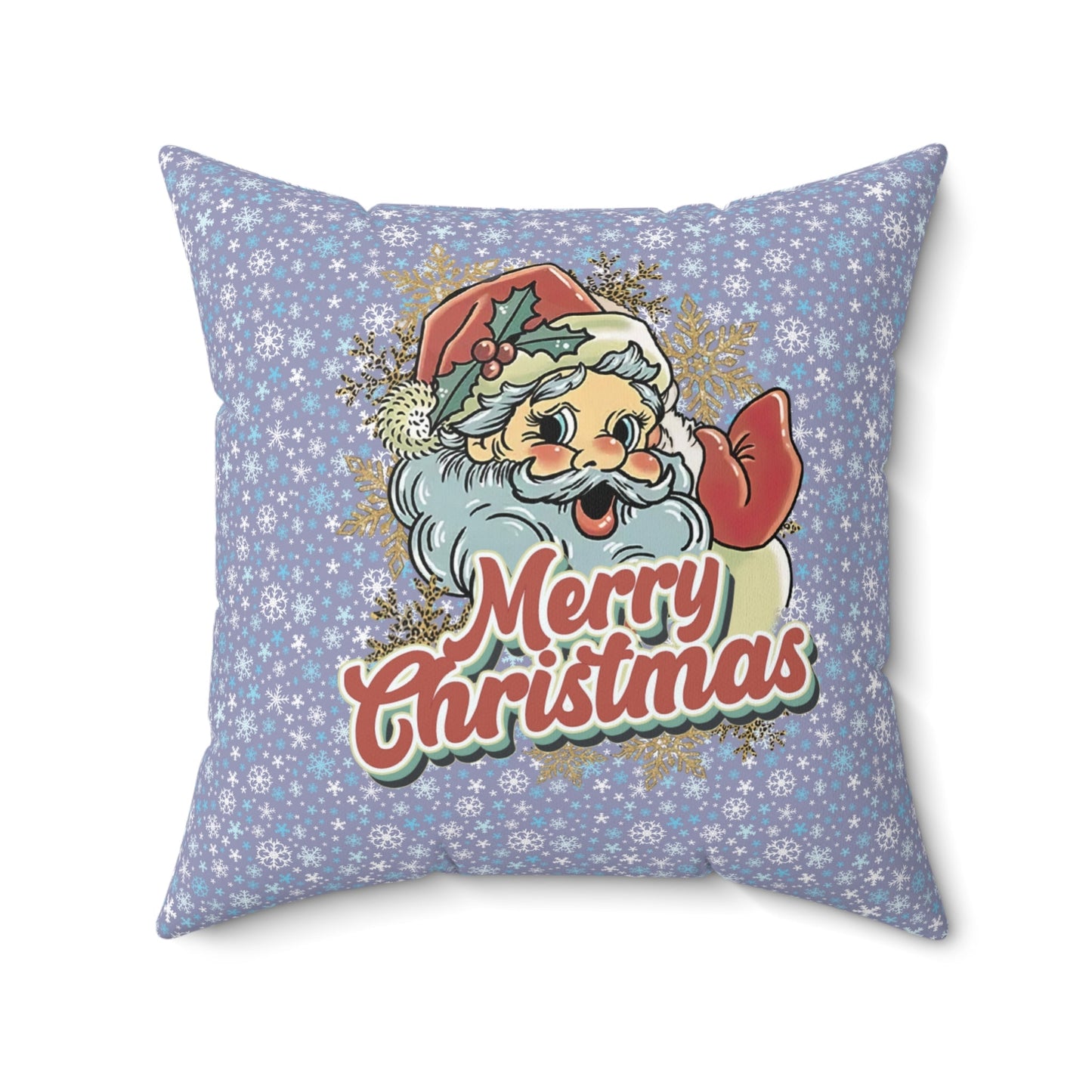 Festive Christmas Pillow with Santa