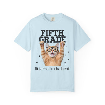 Fifth Grade Teacher Cat Tee