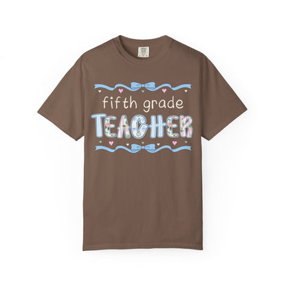 Fifth Grade Teacher Tee with Bow