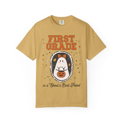 First Grade Halloween Teacher Tee