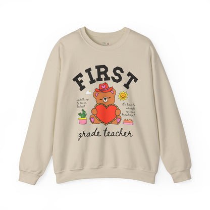 First Grade Teacher Sweatshirt