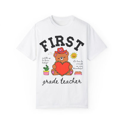 First Grade Teacher Bear Tee