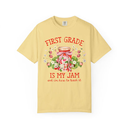 First Grade Teacher Strawberry Tee Shirt
