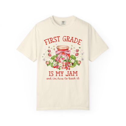First Grade Teacher Strawberry Tee Shirt