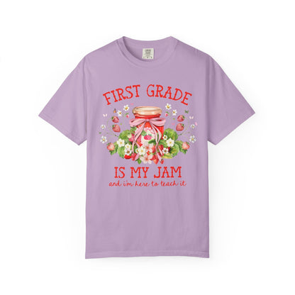 First Grade Teacher Strawberry Tee Shirt