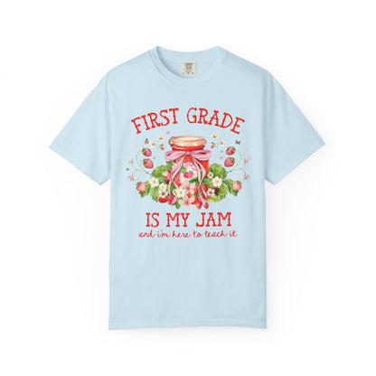 First Grade Teacher Strawberry Tee Shirt