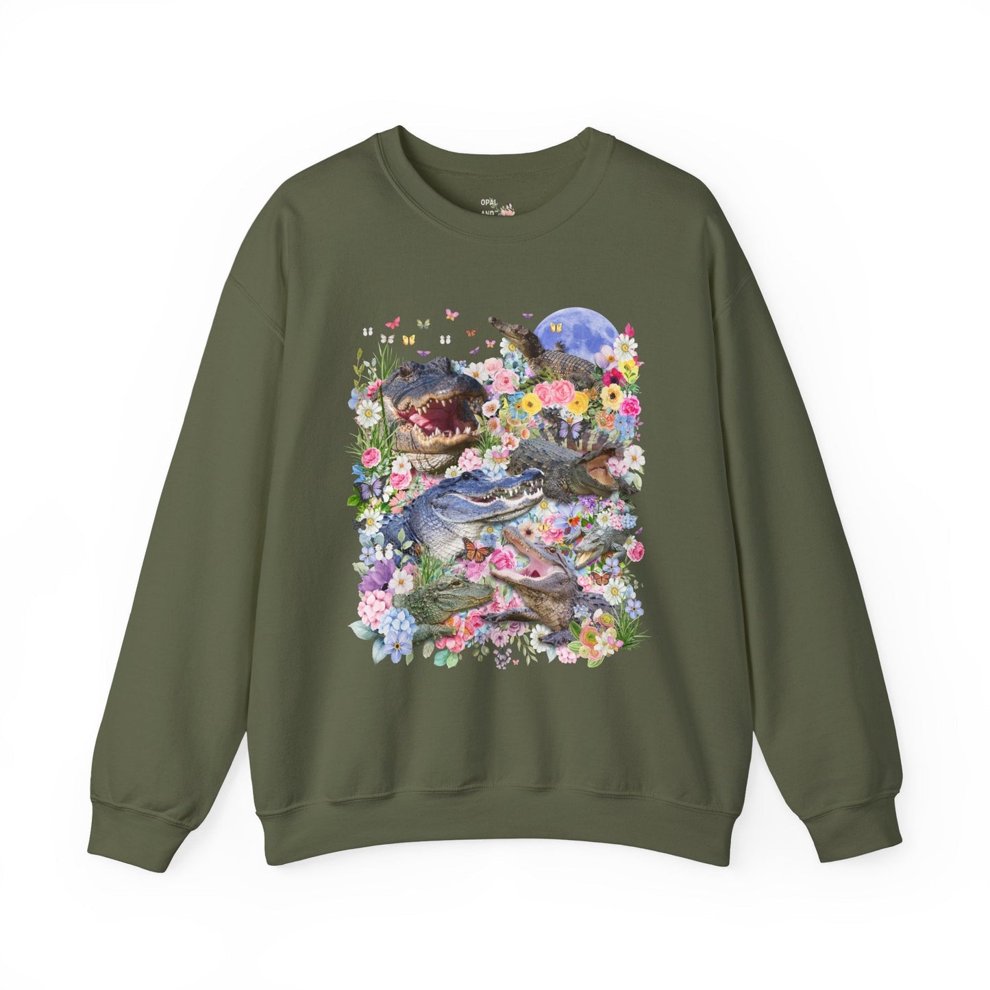 Floral Alligator Sweatshirt