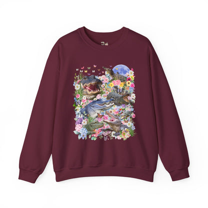 Floral Alligator Sweatshirt