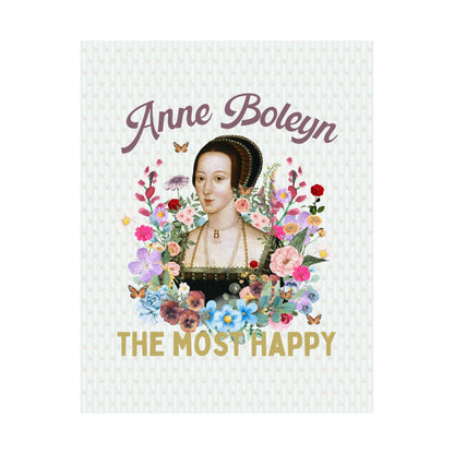 Floral Anne Boleyn Poster Print