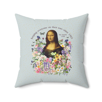 Cute Mona Lisa Pillow
